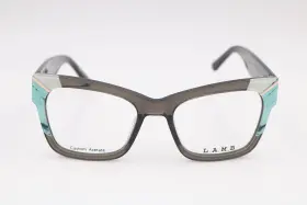 52-18-140 Lamb La068 Gray Square Eyeglasses Frames