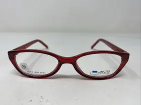 48-17-130 Lantis Optical L8028 Red Plastic Full Rim Eyeglasses Frame Az93