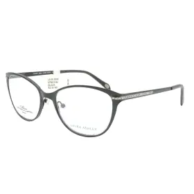 579010164 Laura Ashley Alexsis Black Titanium Eyeglass Frame 53 18 140