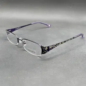 9250-041325-48.95 Laura Ashley Millie Half-rim Eyeglasses Frame 50-17-135 Display Violet