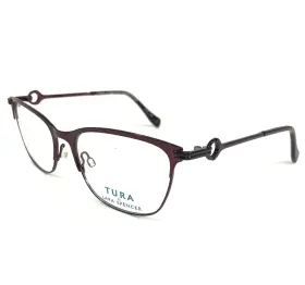 53-16-135 Laura Spencer Ls113-bur Tura Eyeglasses Frames Ls113 Bur Burgundy Red Cat Eye