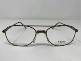 55-17-140 Legacy Mm5025 Br Brown Metal Full Rim Eyeglasses Frame Zf09
