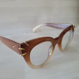 49-26-145 Lensmart Tr87055 Tr1005 C3 Brownish Cat Eye Eyeglasses Frames Womens