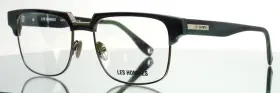 53-18-145 Les Hommes Lh011 C03 Green Purple Mens Rectangle Full Rim Eyeglasses