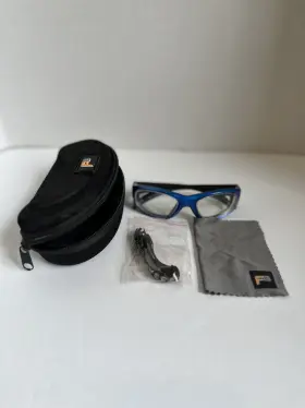 Mx21 Liberty Sport Rec Specs Blue / Blck Sports Goggles With Case Strap Cloth