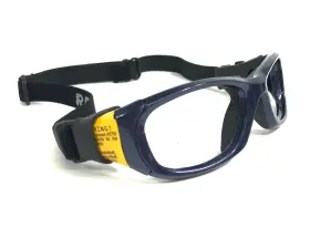 53-17-130 Liberty Sport Mx31-f803 Rec Specs Athletic Goggles Frames Mx31 F803 Polished Blue Wrap Strap