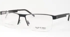 Lightec 7912l Morel Ng031 Matt Black /silver-grey Unique Eyeglasses 57-16-145mm