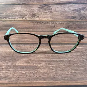 8361-120524-22.95 Lilly Pulitzer Palmer Eyeglasses Frame Tort And Aqua 49-17-135 Used 8361-120524-22.95 Lilly Pulitzer Palmer Eyeglasses Frame Tort And Aqua 49-17-135 Used