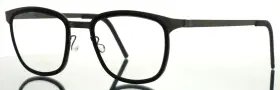 48-21-135 Lindberg 9765 Strip Col 10 Black Pewter Unisex Square Eyeglasses B 41 48-21-135 Lindberg 9765 Strip Col 10 Black Pewter Unisex Square Eyeglasses B 41