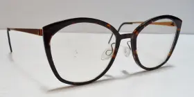 1186 Lindberg Ak48 Acetanium Eyeglass Frames 52 18 135 Gold Havana