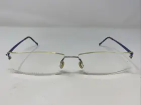Lindberg Denmark Col.80 2011 48-18-135 Silver/blue Eyeglasses Frame Da13