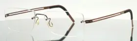 52-14-130 Lindberg T607 Spirit Titanium U12/eb Brown Unisex Rectangle Eyeglasses
