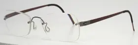 Lindberg T609 Spirit Titanium 113/e8 Gunmetal Lilac Womens Rimless Eyeglasses