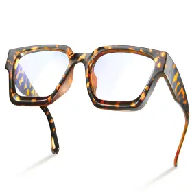 Livho 840433212386 Oversized Blue Light Blocking Glasses For Woman Rectangle Fashion Fo