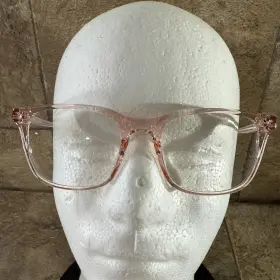 Tr1818 Livho C3 Clear Pink Eyeglasses Frame Only Full Rim Square 51-20-148-42mm