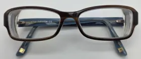 L435 Liz Claiborne 01pr Womens Eyeglasses Frames Only Brown Full Rim 135