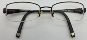 50-18-135 Liz Claiborne 0dy8 L346 Womens Eyeglasses Frames Only Black Half Rim