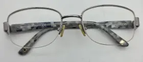51-18-130 Liz Claiborne 0jdk L359 Womens Eyeglasses Frames Only Blue Half Rim