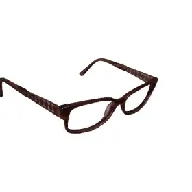 Liz Claiborne 7160035 Glasses Frames L369 0fm3 Brown Geometric Design 54-15 140mm Chic