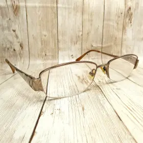 Liz Claiborne L319-68p Gold Half-rim Metal Eyeglass Frames - L319 68p 53-17-135
