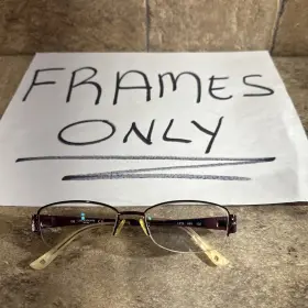 Liz Claiborne L319-68v New York Purple Half Rim Flex Eyeglasses Frames 53-17-135