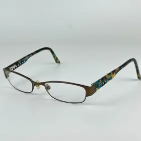 52-18-135 Liz Claiborne L353-0rx3 New York L353 0rx3 Women Eyeglasses Frame Brown Half Rim