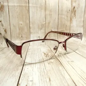 Liz Claiborne L366-0jcs Sangria Half-rim Metal Eyeglasses Frames - L366 0jcs 54-16-135