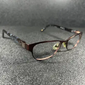 49-16-130 Liz Claiborne L439-009q Womens Eyeglasses L439 009q Brown Burgundy Cat Eye