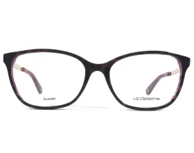 51-16-135 Liz Claiborne L647-mfx Eyeglasses L647 Mfx Brown Purple Square Full Rim New