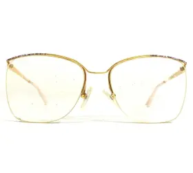 53-17-125 Logo Paris 359-42 Vintage Eyeglasses Frames 925 Purple Gold Oversized