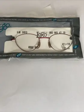 47-19-135 Logo Paris Lm-993 Vtg New Rose Oval Gold Eyeglass Frame Lm993