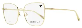 Lo215952714 Longchamp Modified Square Eyeglasses Lo2159 714 Gold 52mm