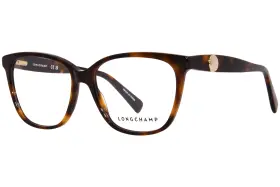 Lo2715 Longchamp 230 Eyeglasses Frame Womens Havana Full Rim Square Shape 54mm