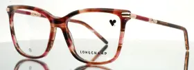 54-15-140 Longchamp Lo2726 602 Red Horn Womens Square Full Rim Eyeglasses B 43