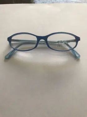 48-15-135 Look Occhiali Mod-4000 Mod. 4000 Blue Plastic Hipster Vintage Eyeglasses Frames