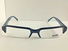 01603 Love Moschino New Mo 51mm Blue Semi-rimless Eyeglasses Frame