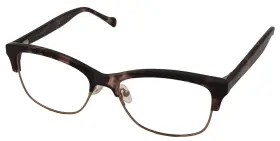 D109 Lucky Brand 751286316087 Mens Ophthalmic Soft Rectangle Pink Tortoise Metal Frame. 55mm