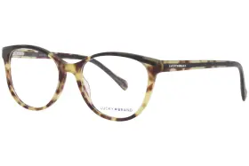 D223 Lucky Brand Eyeglasses Womens Tortoise Full Rim Cat-eye Optical Frame 53mm