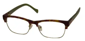 D228 Lucky Brand Mens Ophthalmic Eyeglass Rectangle Tort Green Plastic 52mm