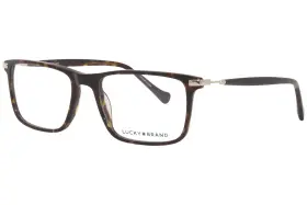D412 Lucky Brand Eyeglasses Mens Tortoise Full Rim Square Optical Frame 55mm