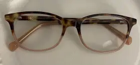 D719 Lucky Brand Eyeglass Frames Tortoise Peach Frame Only 135