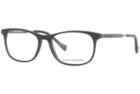D817 Lucky Brand Eyeglasses Frame Youth Boys Matte Black Full Rim 49mm