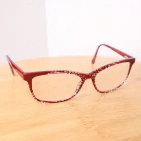58-16-145 Lulu Guinness L211 Red Womens Eyeglasses Full Rim Square Frames Only