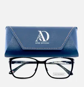 52-16-135 Lulu Guinness L785 New Nav Blue Multi Womens Square Eyeglasses B 38