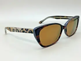 53-15-135 Lulu Guinness Lg74 Eyeglasses Frame Tor Tortoise Cat Eye Leopard Print