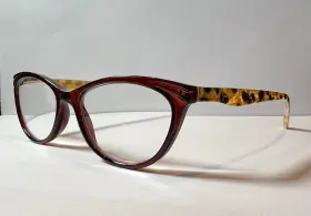 Lr07 Lulu Guinness Lr13 Readers 2.5x Leopard Design Oval Full Rim 51-17-125mm