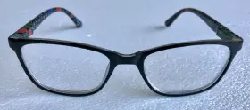 53-18-145 Lulu Guinness Lr46 Eyeglasses Design Frame Only 2.5 Blk Black Women