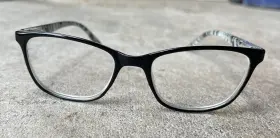 Lr74 Lulu Guinness Eyeglasses Frames 2.0 53 18 145 Black And Zebra Frmes