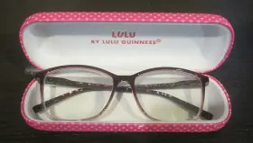 Lulu Guinness Lr79 2.5 Pur 54 15 140 Designer Eyeglasses For The Frames Purple