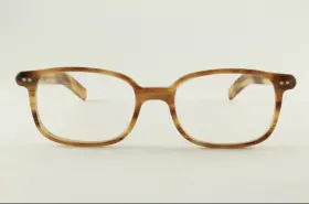 Lunor Col.03 Rare Authentic A6 Mod. 245 Brown Stripe 50mm Glasses Frames Rx-able